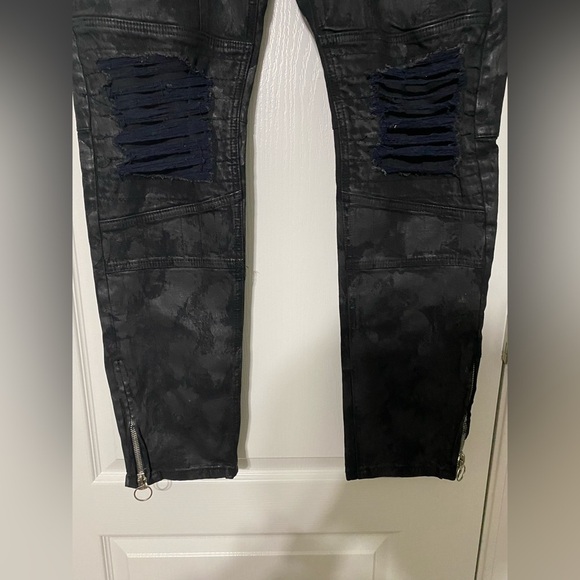 Vidl Los Angeles Phantom Chopper Denim Jeans Black Men’s Size 36 - Picture 2 of 6